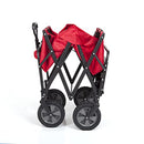MACSPORTS OUTDOOR UTILITY WAGON FOLDING TABLE DRINK HOLDER WTC-230-BRIGHT/RED - Like New