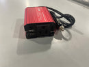 UEIUA 150W CAR POWER INVERTER 12V DC TO 110V AC CONVERTER VEHICLE ADAPTER - RED - Like New