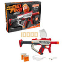 HASBRO INC. NERF PRO GELFIRE MYTHIC FULL AUTO BLASTER 10000 ROUNDS - RED/GRAY - Like New