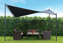 COOLAROO 99% UV BLOCK MODERN BUTTERFLY GAZEBO FRAME 13'1" X 13'1" - CHARCOAL - Like New