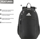5142808 Adidas Striker 2 Team Backpack Black/White One Size New