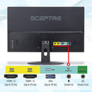Sceptre 22" FHD LED Monitor 75Hz HDMI VGA Build-in Speakers E229W-19203RT Like New