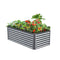 SAVANA GALVANIZED RAISED GARDEN BED 72"L×36"W×24"H - TITANIUM GRAY - Like New