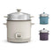 BELLA RICE COOKER WITH STEAMER, 400 WATT - OATMILK - Like New