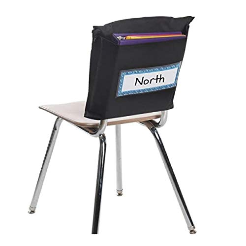 REALLY GOOD STUFF MORE DEEP-POCKET CHAIR POCKETS –6 PACK - BLACK - Brand New