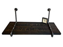 Wall-Mounted Floating Shelves Rustic Pipe Table Solid Wood - Scratch & Dent