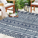 GFT Reversible Mats for Patio,Outdoor Plastic Rugs 9 x 12 Ft,Modern Plastic Area - Brand New