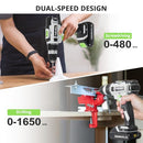 FABOKA 21V CORDLESS DRILL SET POWER DRILLS KIT 2X 2.0AH BATTERY CHARGER FA0201 - Like New