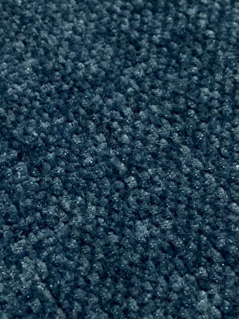 BOURINA CHENILLE THROW BLANKET SOFT - 50" X 60" - BLUE - Like New