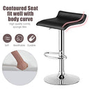 NAFORT Stool Set of 2, Swivel Adjustable Bar Chairs, Bar Stools - Black - Brand New