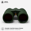NOCS PROVISIONS PRO ISSUE 8X42 COMPACT FOGPROOF WATERPROOF BINOCULARS - GREEN - Like New