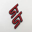 GENERIC METAL ST EMBLEM CAR BADGE RACING SPORT 3D STICKER DECAL [2 INCLUDED] - Like New