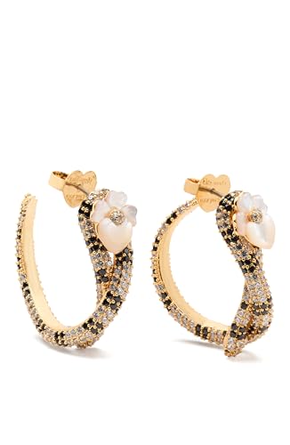 KATE SPADE NEW YORK SNAKE EARRINGS - CLEAR MULTI/GOLD - Brand New
