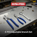 ULTRASTEEL UJ0002CK PLIER SET 3PCS - SILVER BLUE - Brand New