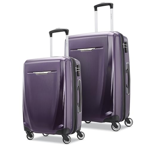 Samsonite Winfield 3 DLX Hardside Expandable Luggage with Spinners Purple - Brand New