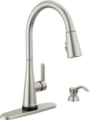 DELTA Greydon Touch2O Single Handle Kitchen Faucet - Stainless Steel Like New