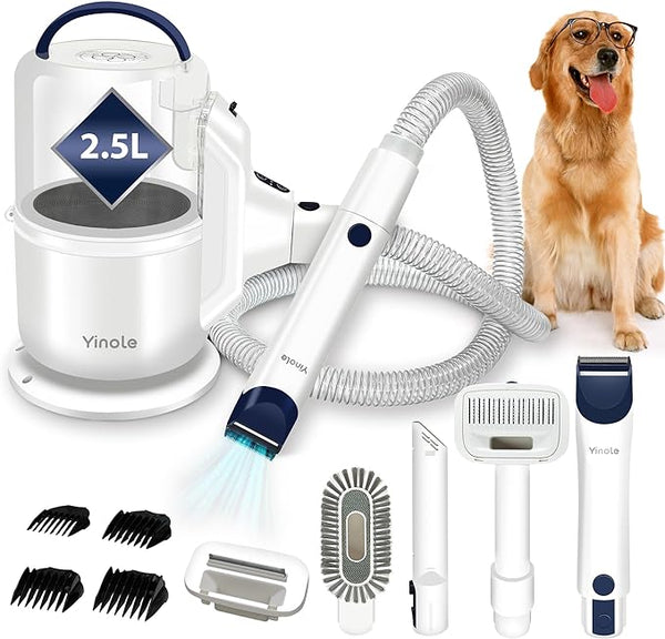 Yinole Pet Grooming Kit Vacuum Suction Dog Vacuum Shedding - Scratch & Dent