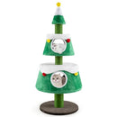 PETSITE 60" CUTE CAT CHRISTMAS TREE TOWER WITH 2 CONDOS, BED - GREEN - Like New