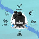 EARGASM HIGH FIDELITY EARPLUGS WITH BLUE FILTERS - TRANSPARENT/BLUE - Brand New