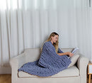 Chenille Chunky Knit Throw Blanket Cable Knitted Soft Cozy Polyester B088FK6QRZ - Like New