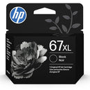 HP 67XL BLACK HIGH-YIELD INK CARTRIDGE | WORKS WITH DESKJET 1255 - BLACK - Brand New