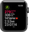 Apple Watch 3 GPS + Cellular 42mm Space Gray Aluminum Case Black Sport Band Like New