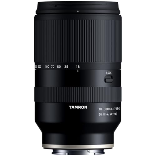TAMRON 18-300MM F/3.5-6.3 DI III-A VC VXD LENS FOR SONY E APS-C MIRRORLESS BLACK - Like New