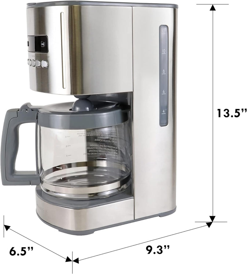 Kenmore Aroma Control 12-Cup Programmable Coffee Maker - Silver - Like New