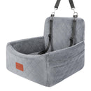 WOOAIDAGG DOG CAR SEAT UNDER 30LBS COMFY & SAFE TRAVEL BED WASHABLE COVER - GRAY - Like New