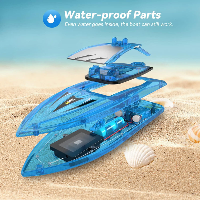 RC Boat for Kids,YEETFTC 2Pack LED Light Remote Control Like New