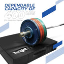 Yes4All Exercise Mats 6" Silencer Drop Pads PVC Cover, UZAJ1 - Blue/White - Like New