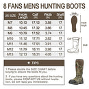 8 Fans Rubber Hunting Boots 1000G Thinsulate Insulation 5mm Neoprene Men -Camo - Like New