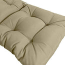 QILLOWAY Outdoor Rocking Chair Cushions Set of 4 B08D37Z4G9 - Beige - Like New