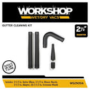 WORKSHOP Wet/Dry Vacs 2-1/2-in. Gutter Cleaning Vac Attachment Kit WS25051A - Brand New