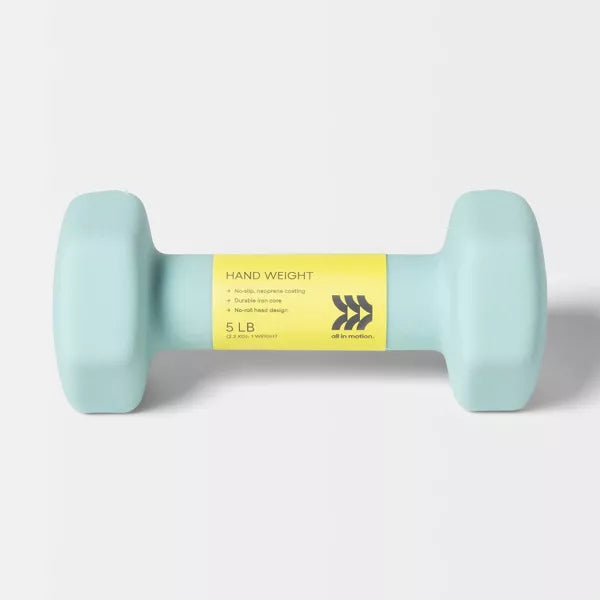 ALL IN MOTION DUMBBELL 5LBS PVC COATED, IRON FILLED, ARM - Scratch & Dent