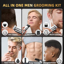 RITARGA BEARD TRIMMER FOR MEN 14-IN-1 CORDLESS GROOMING KIT - SILVER - Like New