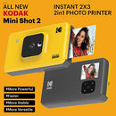 KODAK INSTANT 2 IN 1 PORTABLE WIRELESS INSTANT CAMERA & PHOTO PRINTER - YELLOW - Like New