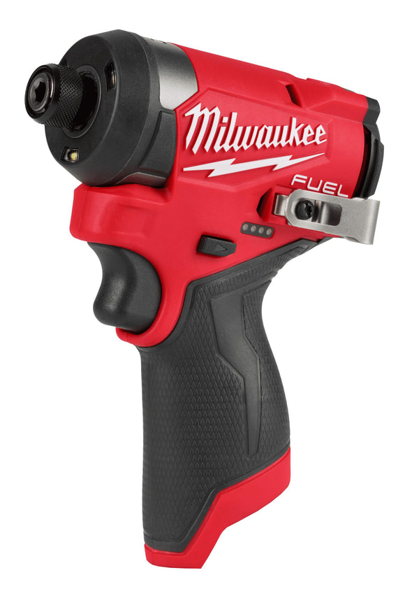 MILWAUKEE ELECTRIC - M12 FUEL 1/4" HEX IMPACT DRIVER RED/BLACK 3453-20 - Like New