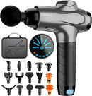 DDVWU Massage Gun - Electric Muscle Massage Gun Deep Tissue Percussion - GRAY - Like New