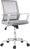 AFO Home Office Chair Mid Back Breathable Mesh Height Adjustable - Grey - Like New
