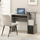 FURINNO ECON MULTIPURPOSE HOME OFFICE COMPUTER WRITING DESK FRENCH OAK BLACK - Like New