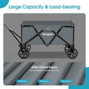 HOMGAVA COLLAPSIBLE FOLDING WAGON HEAVY DUTY,FOLDABLE UTILITY CART WITH WHEELS - Like New