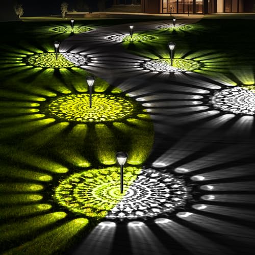 Sunow 8 Pack You Are the Light Solar Lights, Bright, Outdoor Lighting - Black - Like New