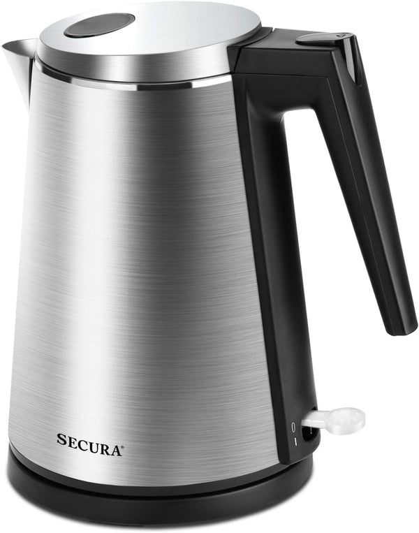 Secura Electric Kettle Water Boiler 1.5L Cordless K15-F1E - Stainless Steel Like New