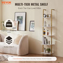 VEVO Ladder Shelf, 5-Tier Bookshelf 15.6x11.8" V240256S - Gold White - Like New