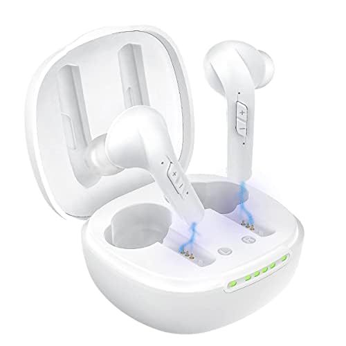 ORKEEN HEARING AID RECHARGEABLE, NOISE CANCELLING, 4 CUSTOMIZABLE JH-A32 - WHITE - Like New