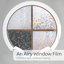 Rabbitgoo Rainbow Window Privacy Film Stained Glass Cling 23.6"x157.4" - Brand New