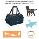 GOOPAWS SOFT-SIDED DOG PURSE CARRIER FOR SMALL DOGS NAVY BLUE-17IN - Brand New