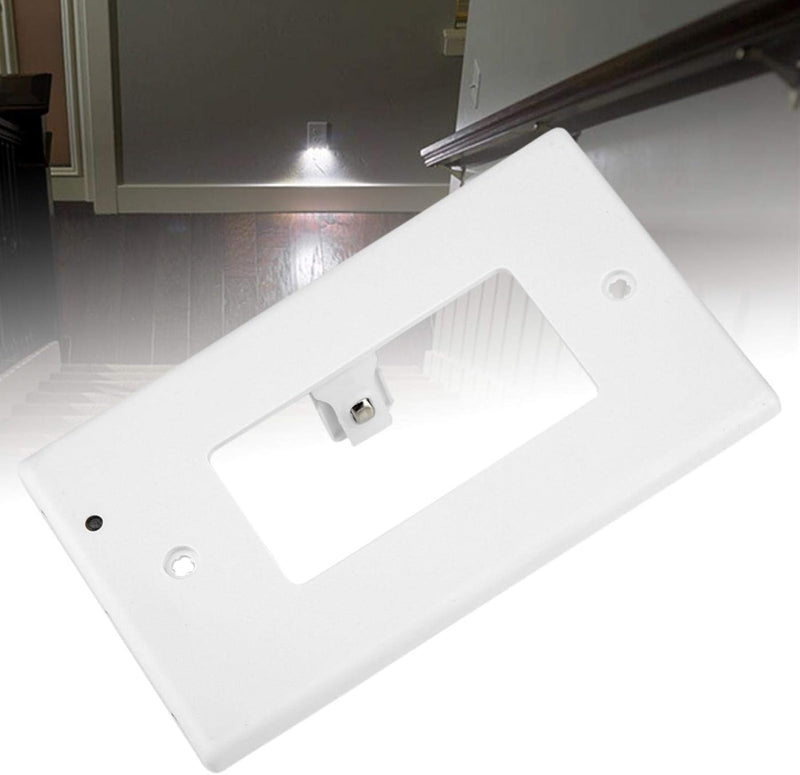 NIKOU LIGHT SENSOR WALL OUTLET COVER SOCKET PLATE LED NIGHT LIGHT 5 PACK - WHITE - Like New