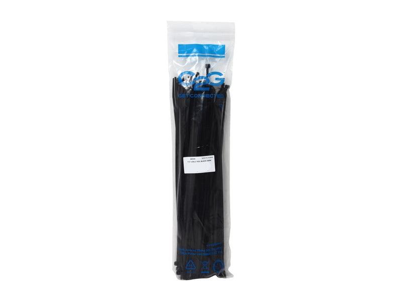 C2G/Cables To Go 43039 11.5IN Black Cable Ties, 100 Pack